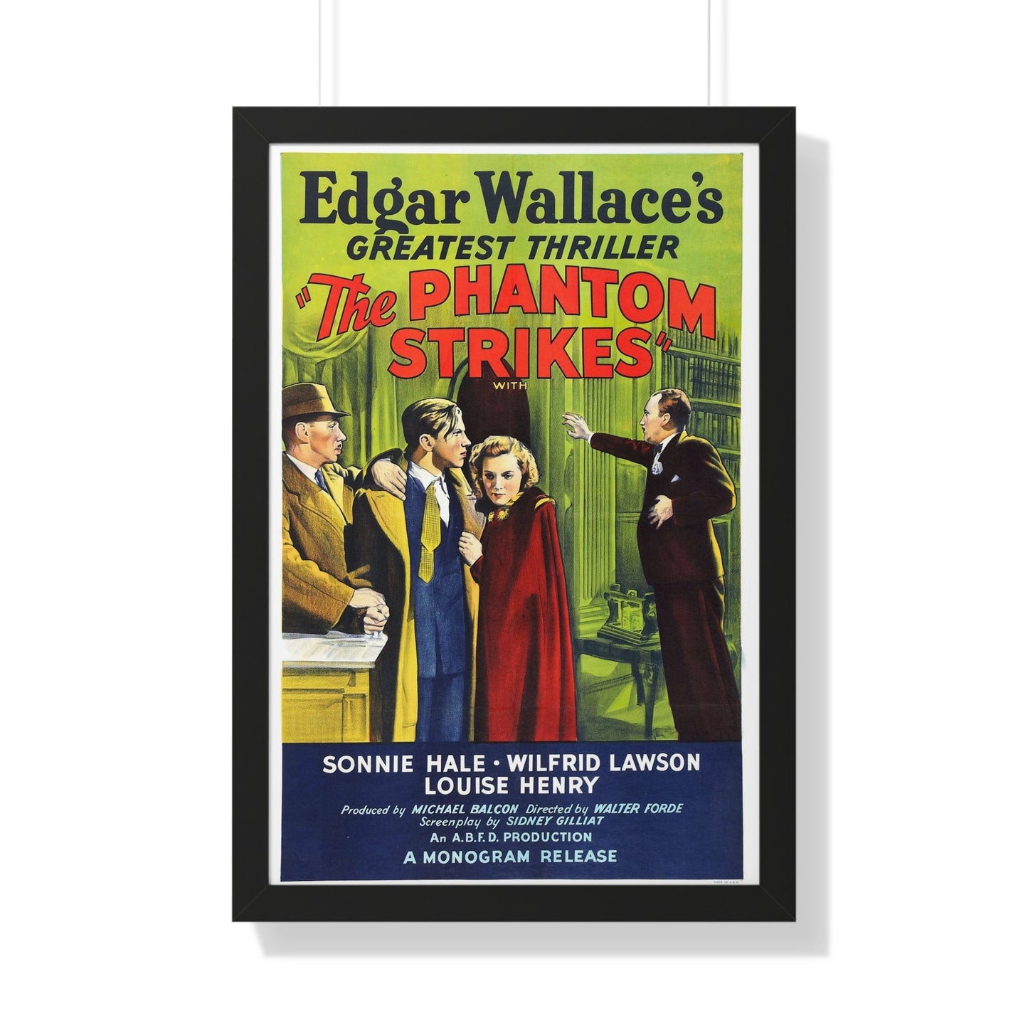 THE PHANTOM STRIKES 1938 - Framed Movie Poster-20" x 30"-The Sticker Space