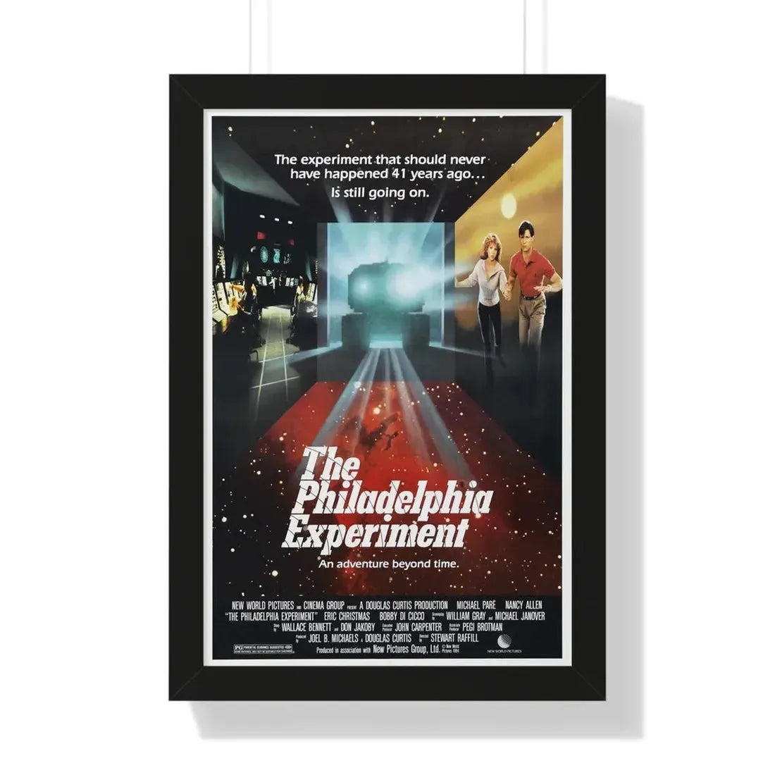 THE PHILADELPHIA EXPERIMENT 1984 - Framed Movie Poster 16″ x 24″ Black - The Sticker Space
