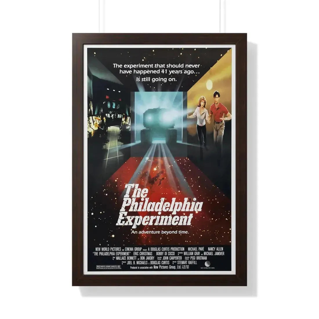 THE PHILADELPHIA EXPERIMENT 1984 - Framed Movie Poster 20" x 30" Walnut - The Sticker Space