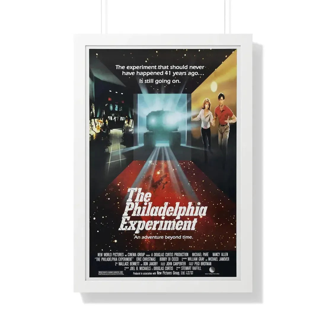 THE PHILADELPHIA EXPERIMENT 1984 - Framed Movie Poster 20" x 30" White - The Sticker Space