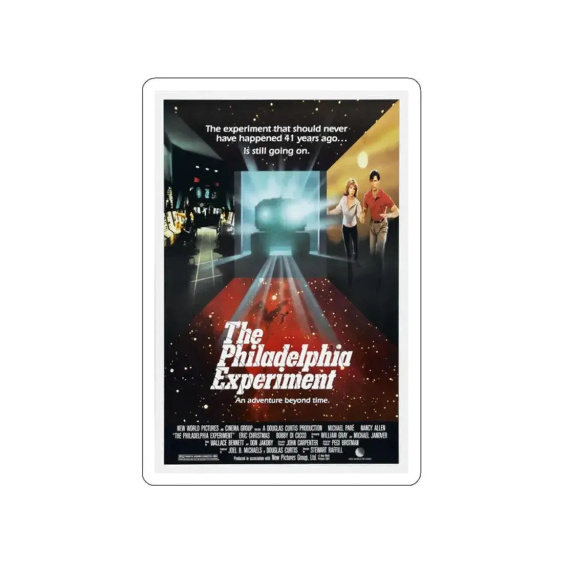 THE PHILADELPHIA EXPERIMENT 1984 Movie Poster STICKER Vinyl Die-Cut Decal 2 Inch - The Sticker Space
