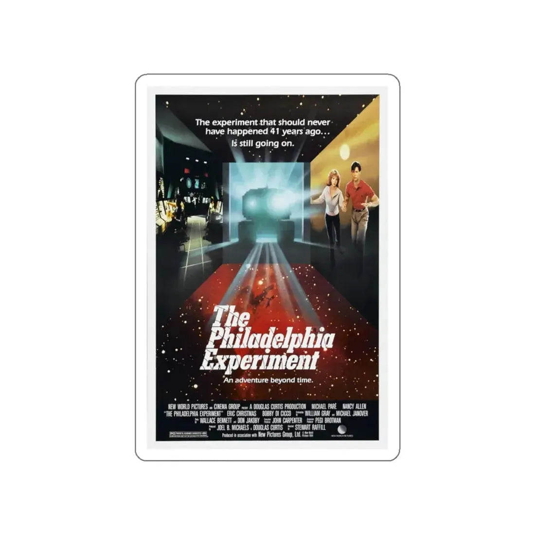 THE PHILADELPHIA EXPERIMENT 1984 Movie Poster STICKER Vinyl Die-Cut Decal 6 Inch - The Sticker Space