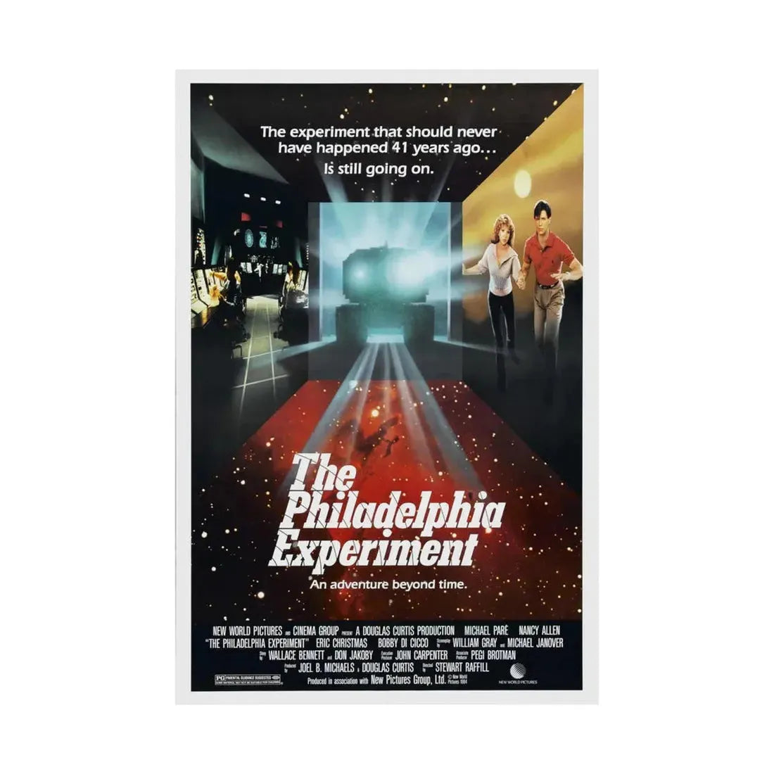 THE PHILADELPHIA EXPERIMENT 1984 - Paper Movie Poster - The Sticker Space