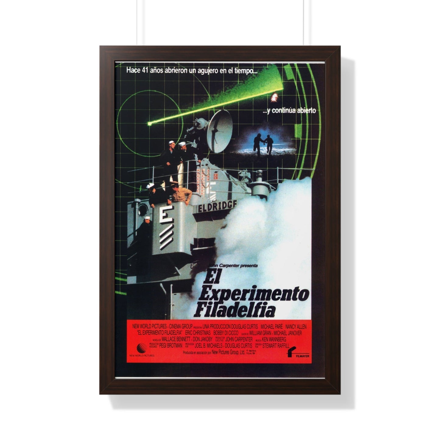 THE PHILADELPHIA EXPERIMENT (SPANISH) 1984 - Framed Movie Poster-20" x 30"-The Sticker Space