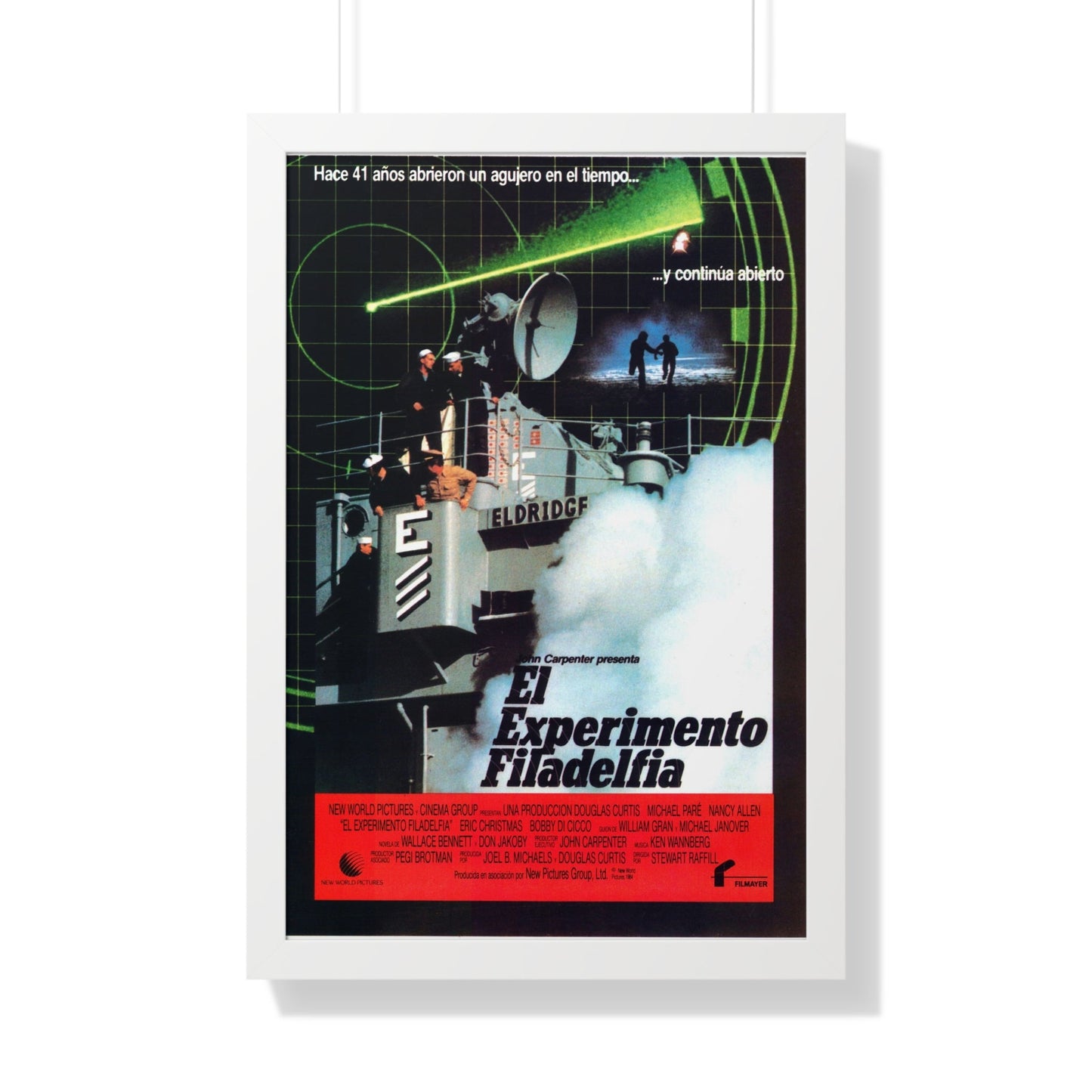 THE PHILADELPHIA EXPERIMENT (SPANISH) 1984 - Framed Movie Poster-20" x 30"-The Sticker Space