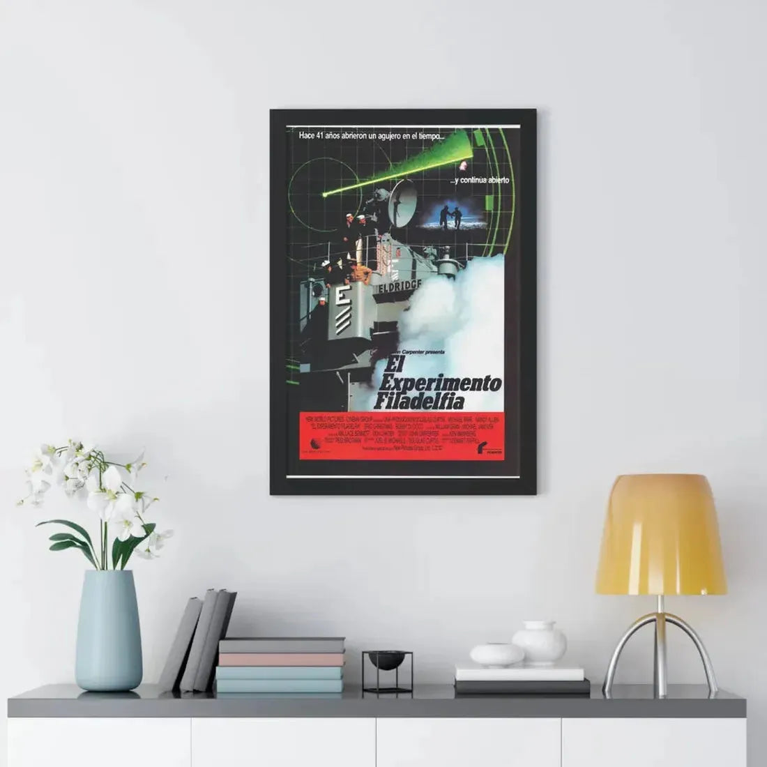 THE PHILADELPHIA EXPERIMENT (SPANISH) 1984 - Framed Movie Poster - The Sticker Space