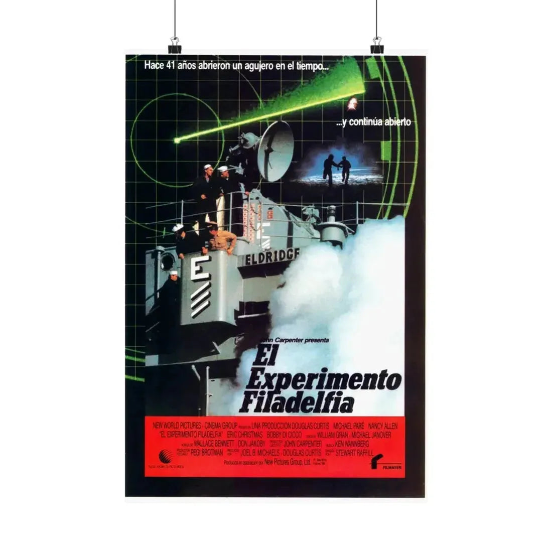 THE PHILADELPHIA EXPERIMENT (SPANISH) 1984 - Paper Movie Poster 16″ x 24″ Matte - The Sticker Space