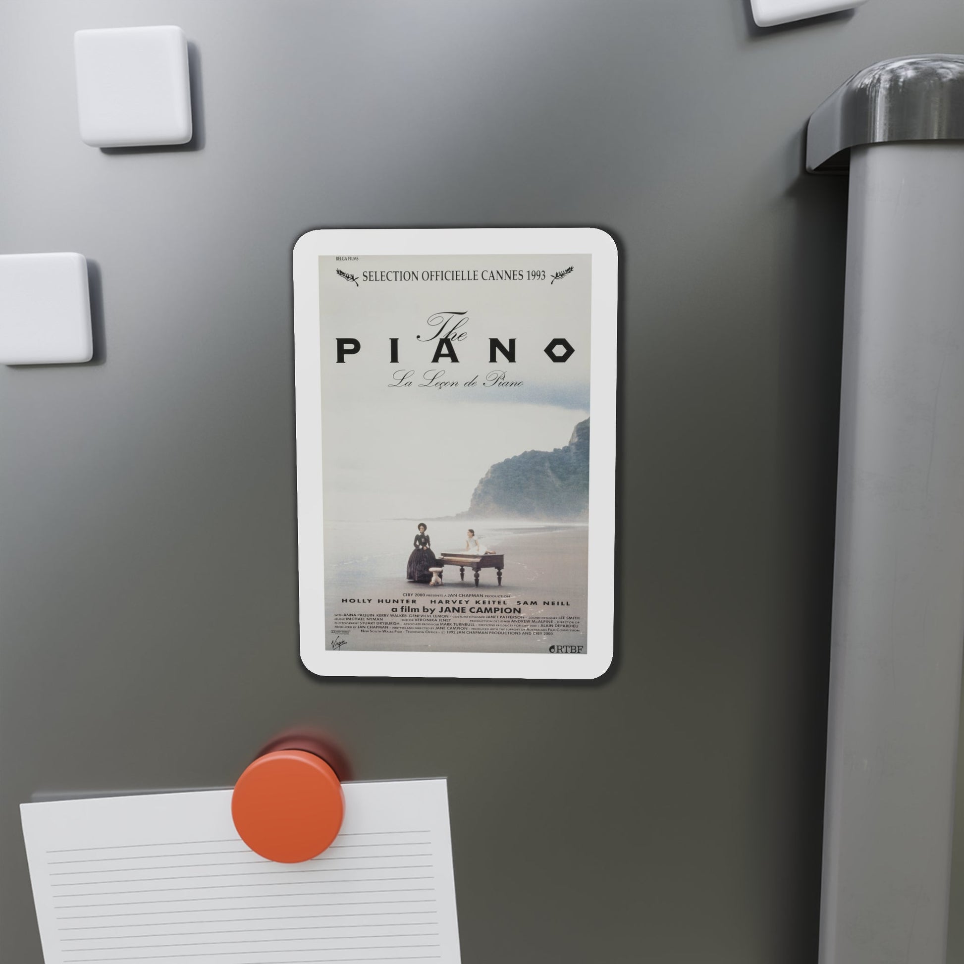 The Piano 1993 Movie Poster Die-Cut Magnet-The Sticker Space