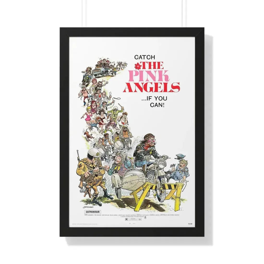 THE PINK ANGELS 1971 - Framed Movie Poster 20" x 30" Black - The Sticker Space