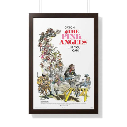 THE PINK ANGELS 1971 - Framed Movie Poster 20" x 30" Walnut - The Sticker Space