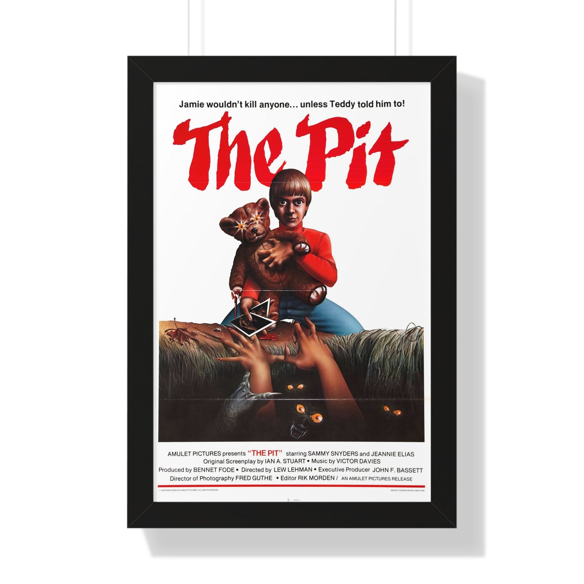 THE PIT 1981 - Framed Movie Poster-16″ x 24″-The Sticker Space