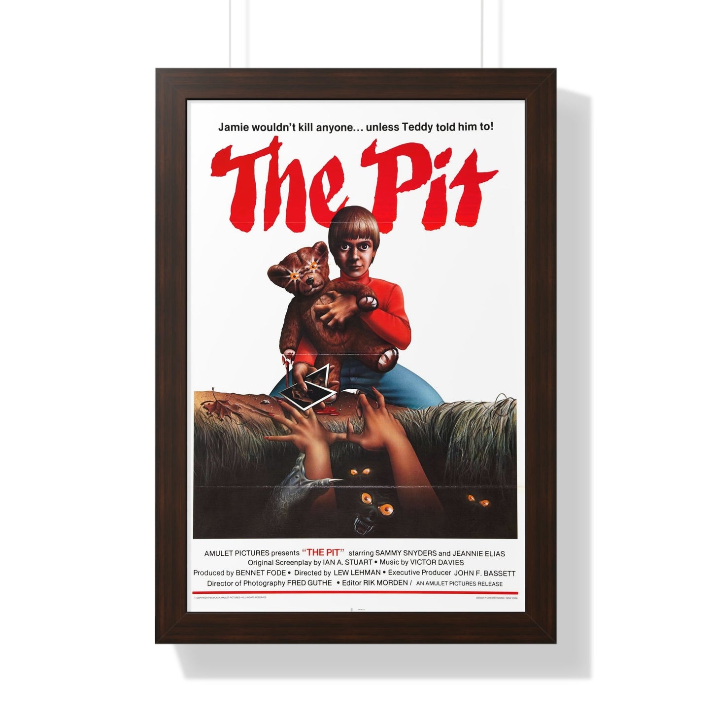 THE PIT 1981 - Framed Movie Poster-16″ x 24″-The Sticker Space