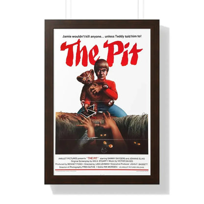 THE PIT 1981 - Framed Movie Poster 16″ x 24″ Walnut - The Sticker Space