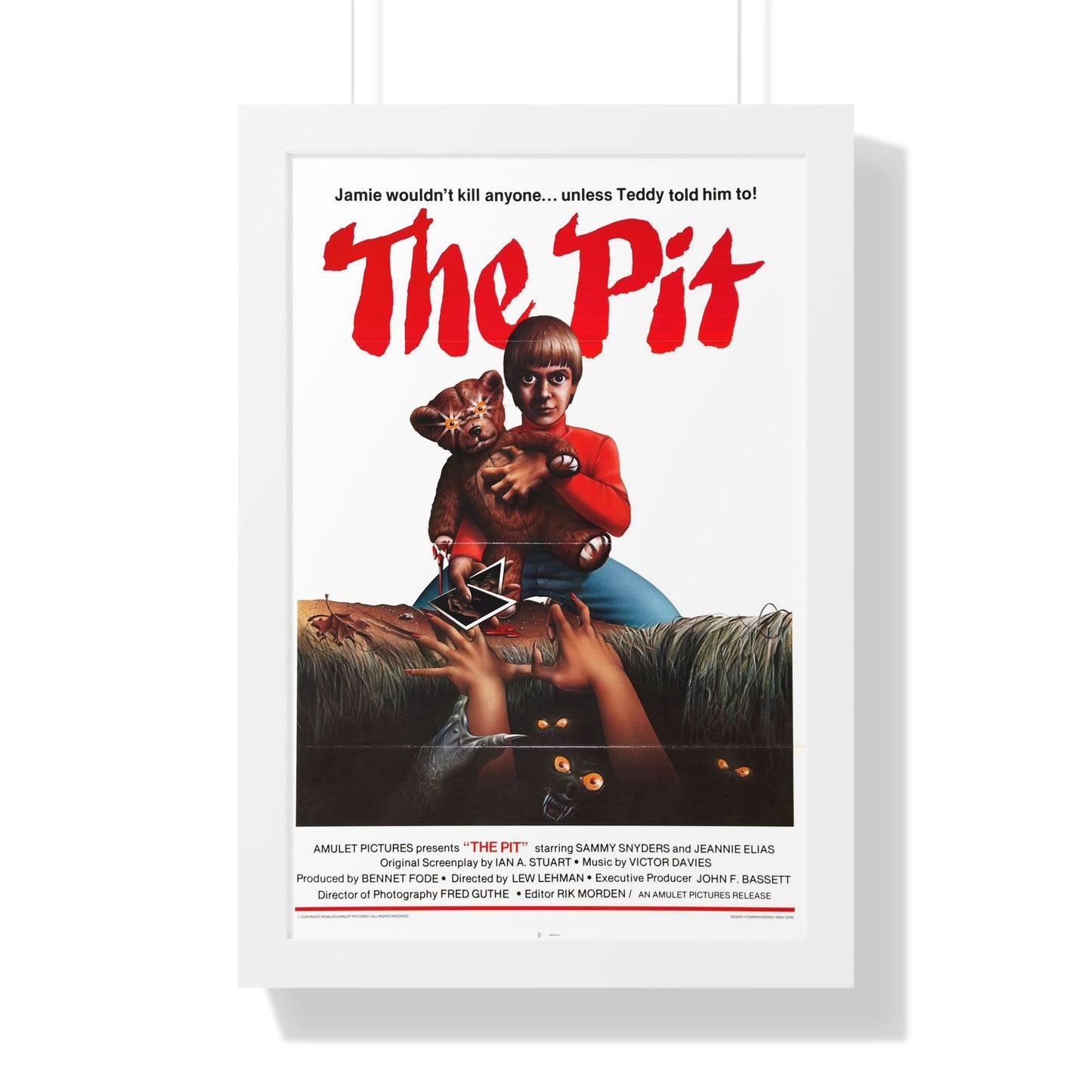 THE PIT 1981 - Framed Movie Poster-16″ x 24″-The Sticker Space