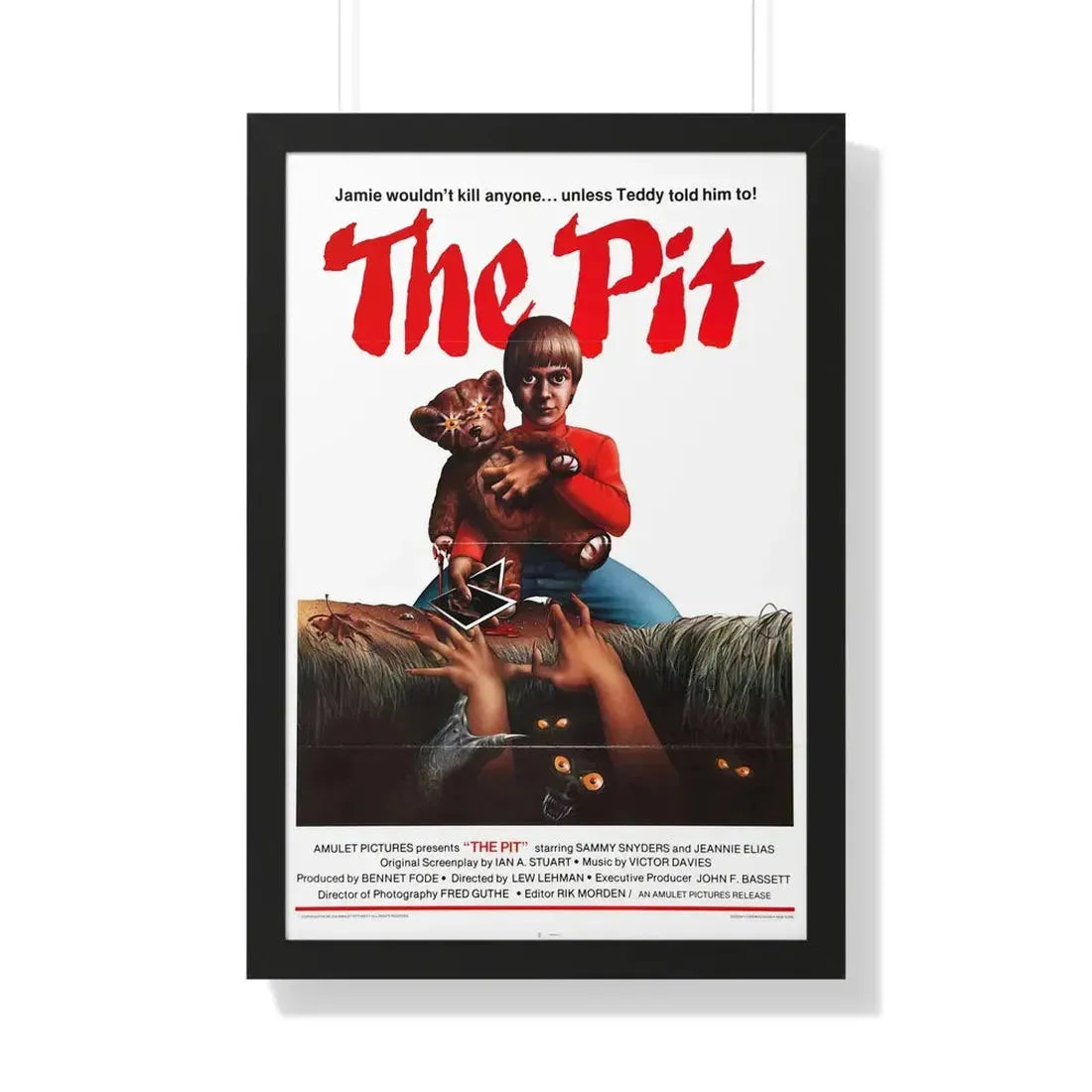 THE PIT 1981 - Framed Movie Poster 20" x 30" Black - The Sticker Space