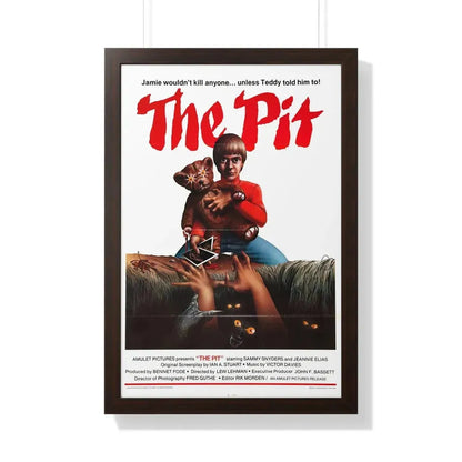 THE PIT 1981 - Framed Movie Poster 20" x 30" Walnut - The Sticker Space