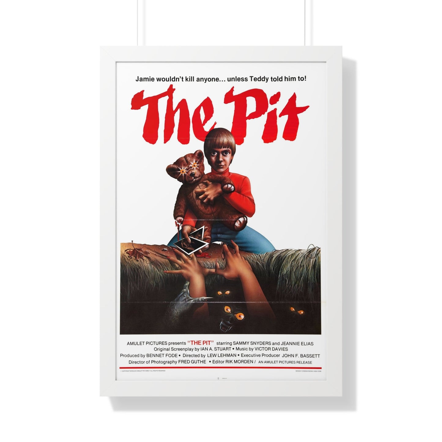 THE PIT 1981 - Framed Movie Poster-20" x 30"-The Sticker Space