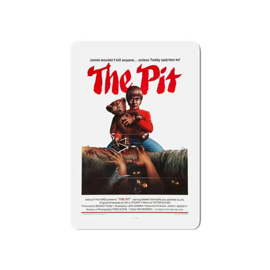 THE PIT 1981 Movie Poster - Refrigerator Magnet 6 Inch Die-Cut - The Sticker Space