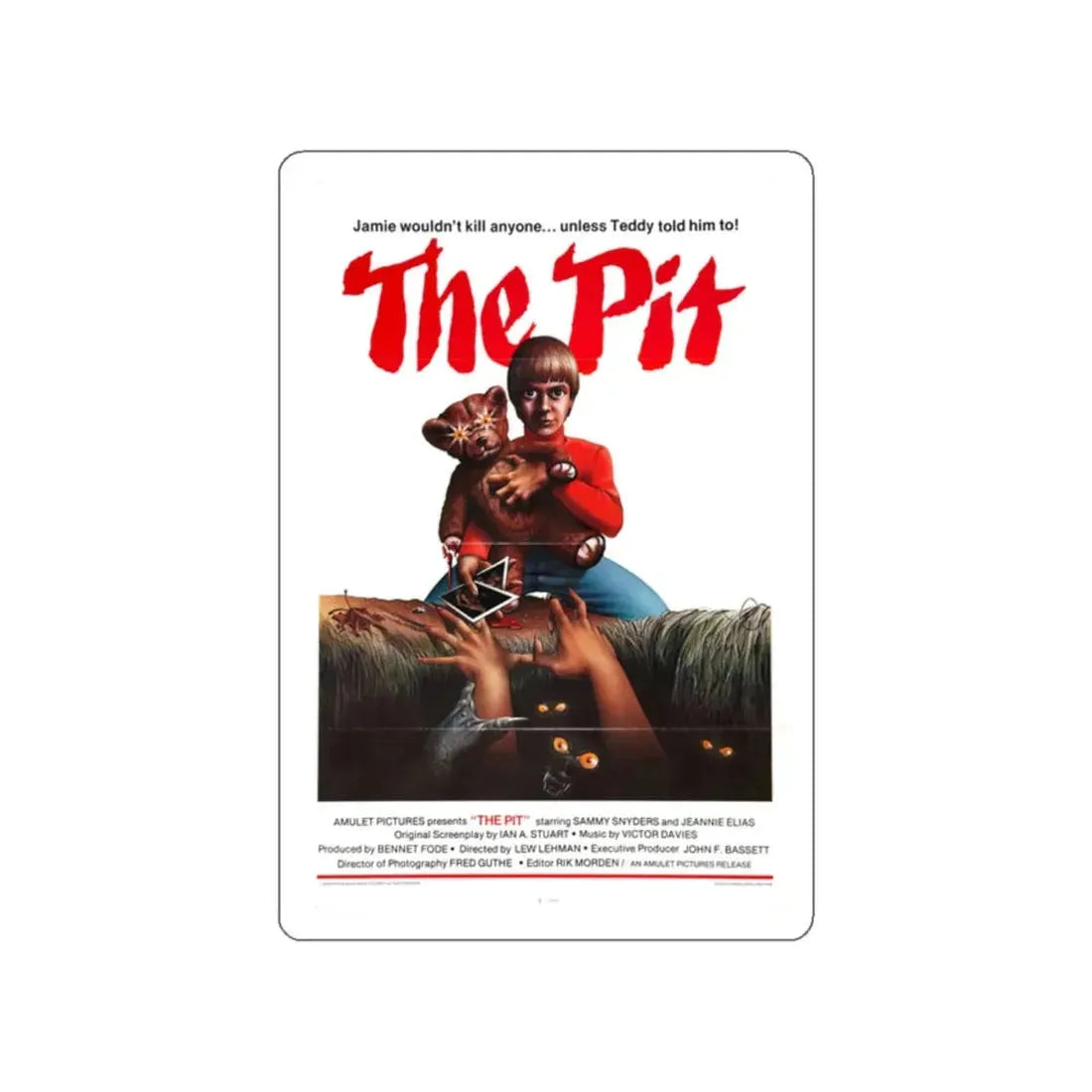 THE PIT 1981 Movie Poster STICKER Vinyl Die-Cut Decal 2 Inch - The Sticker Space