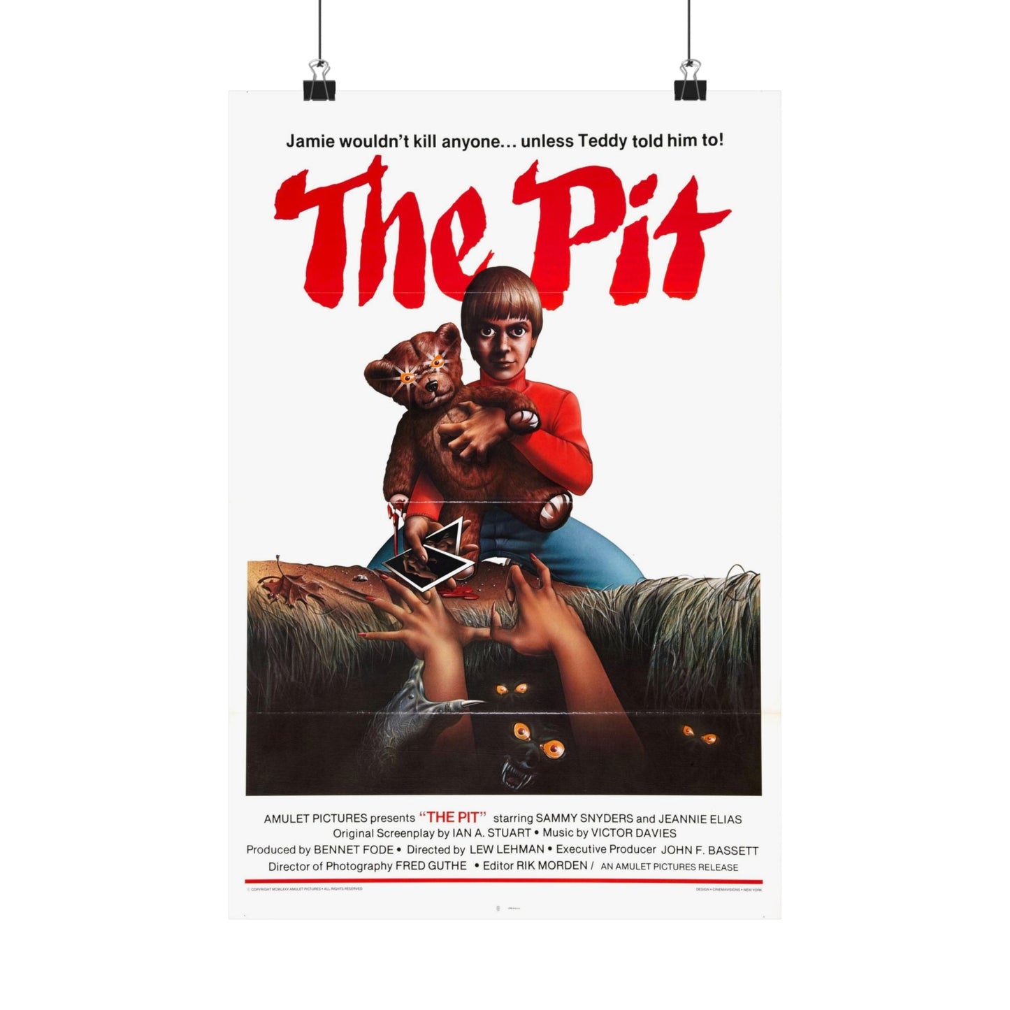 THE PIT 1981 - Paper Movie Poster-12″ x 18″-The Sticker Space