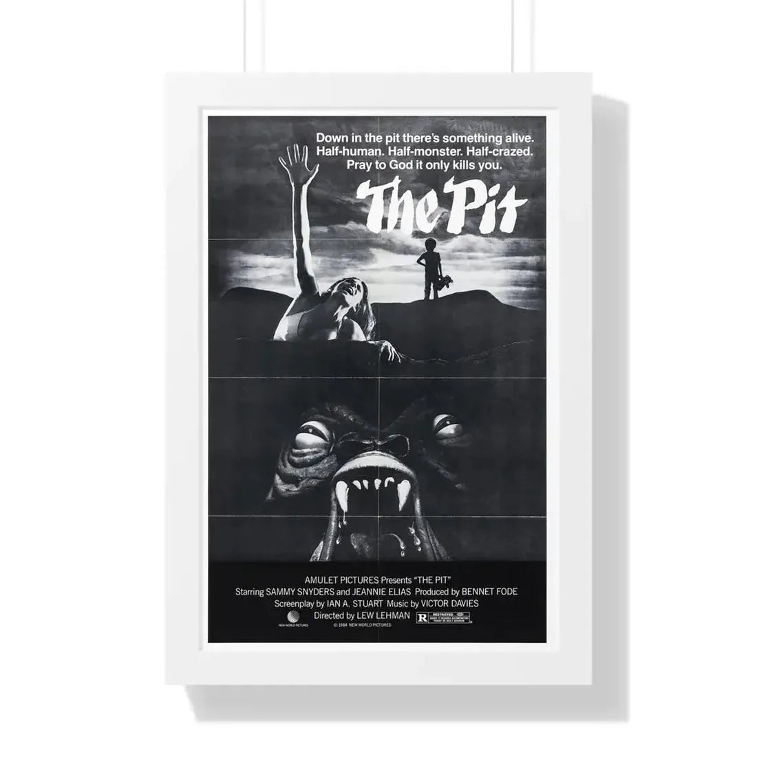 THE PIT (2) 1981 - Framed Movie Poster 16″ x 24″ White - The Sticker Space