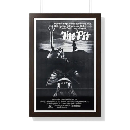 THE PIT (2) 1981 - Framed Movie Poster 20" x 30" Walnut - The Sticker Space