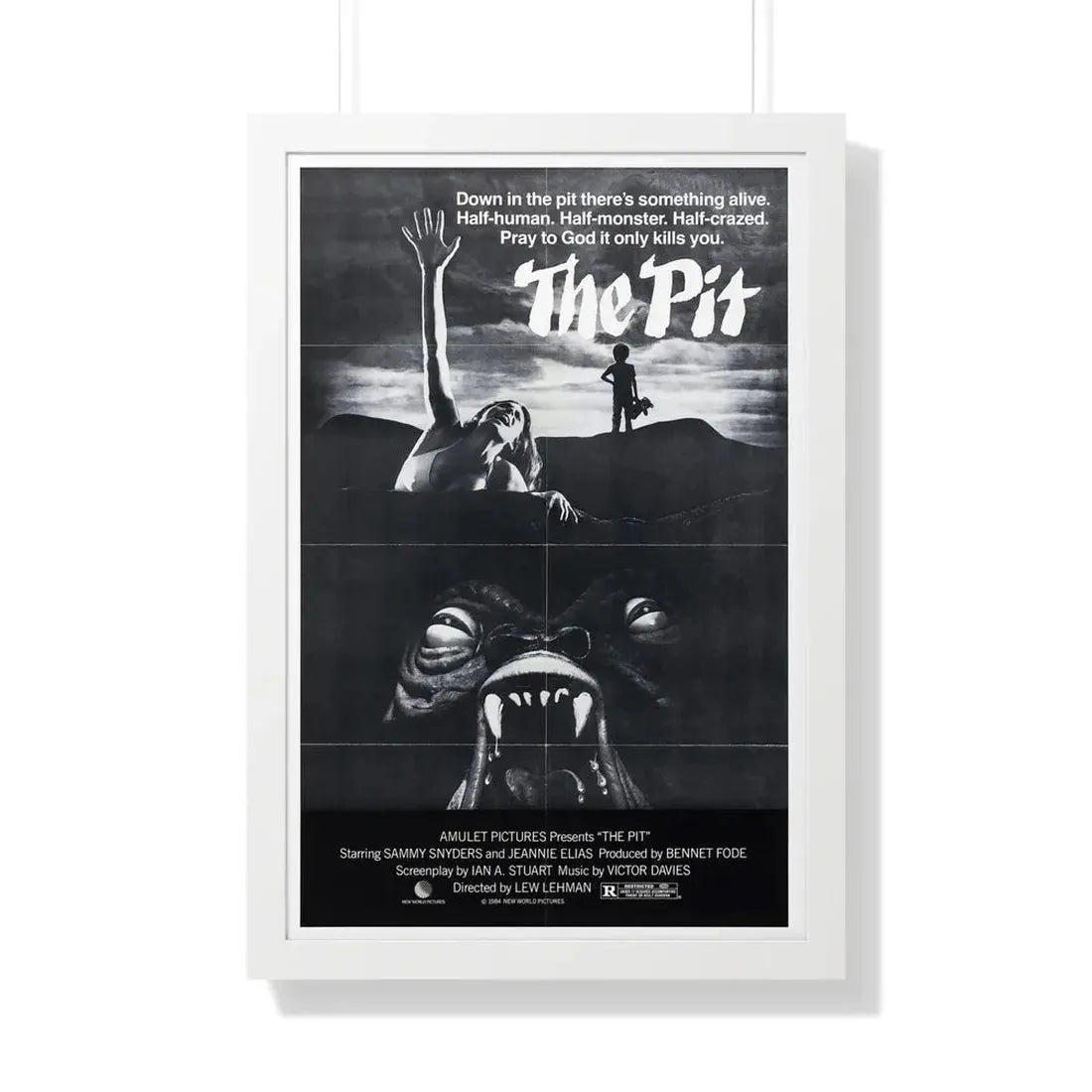 THE PIT (2) 1981 - Framed Movie Poster 20" x 30" White - The Sticker Space