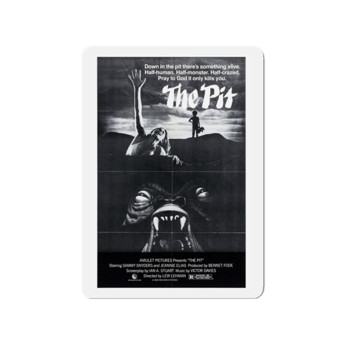 THE PIT (2) 1981 Movie Poster - Refrigerator Magnet-2" x 2"-The Sticker Space