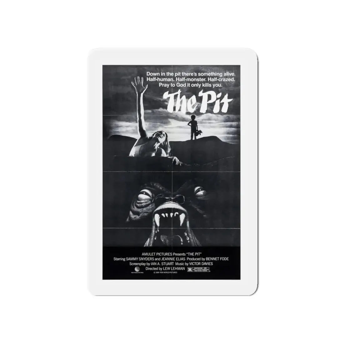 THE PIT (2) 1981 Movie Poster - Refrigerator Magnet 4 Inch Die-Cut - The Sticker Space