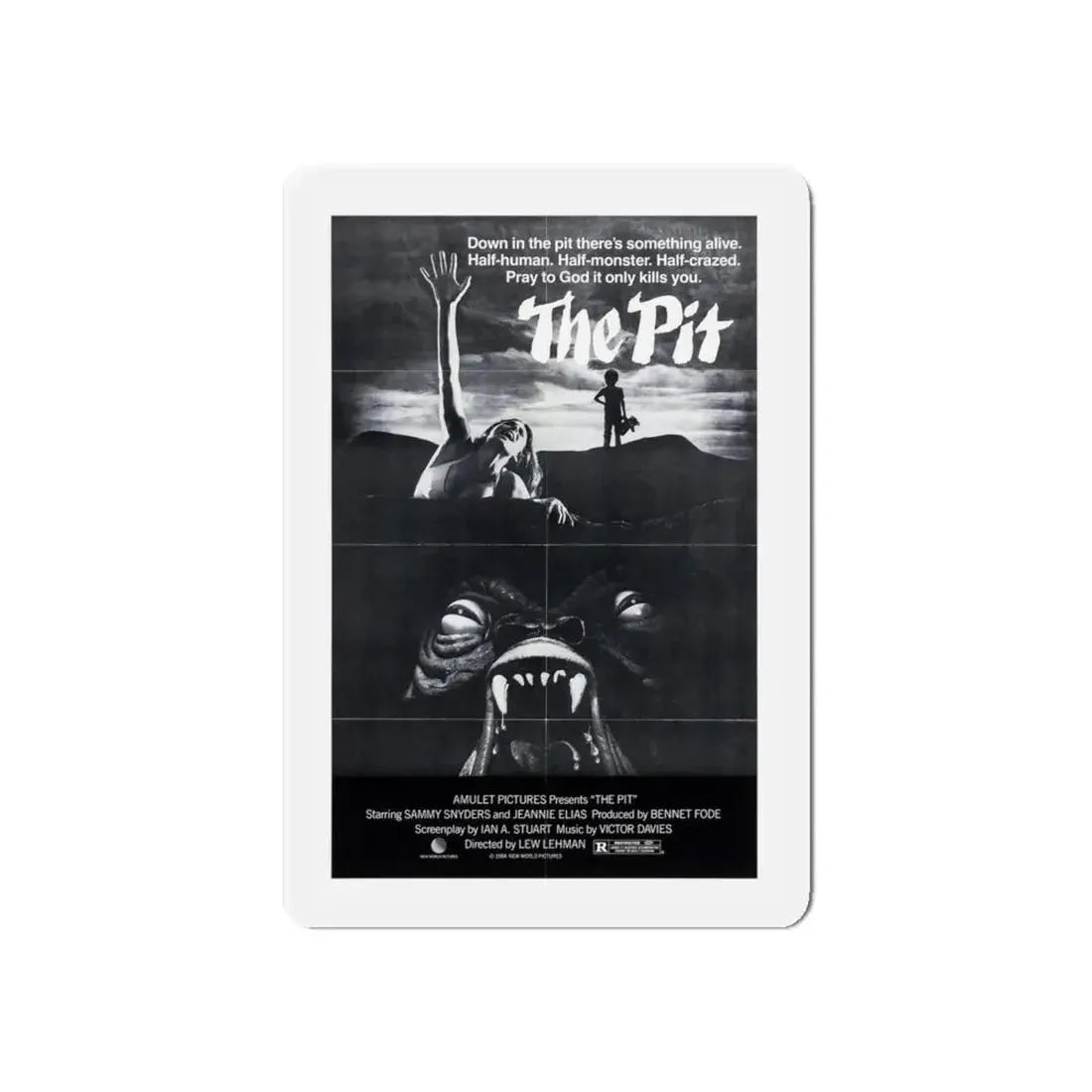 THE PIT (2) 1981 Movie Poster - Refrigerator Magnet 6 Inch Die-Cut - The Sticker Space
