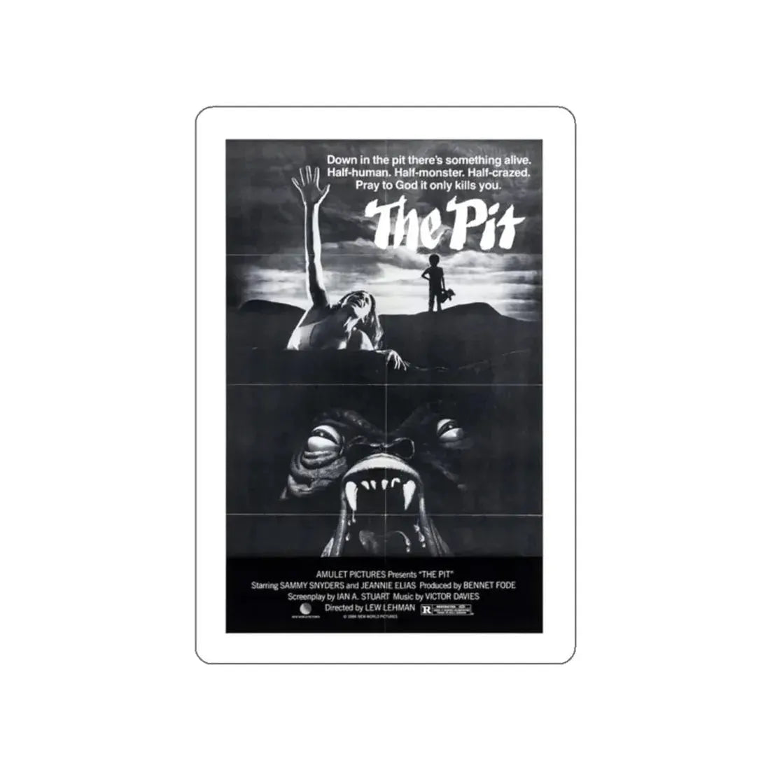 THE PIT (2) 1981 Movie Poster STICKER Vinyl Die-Cut Decal 2 Inch - The Sticker Space