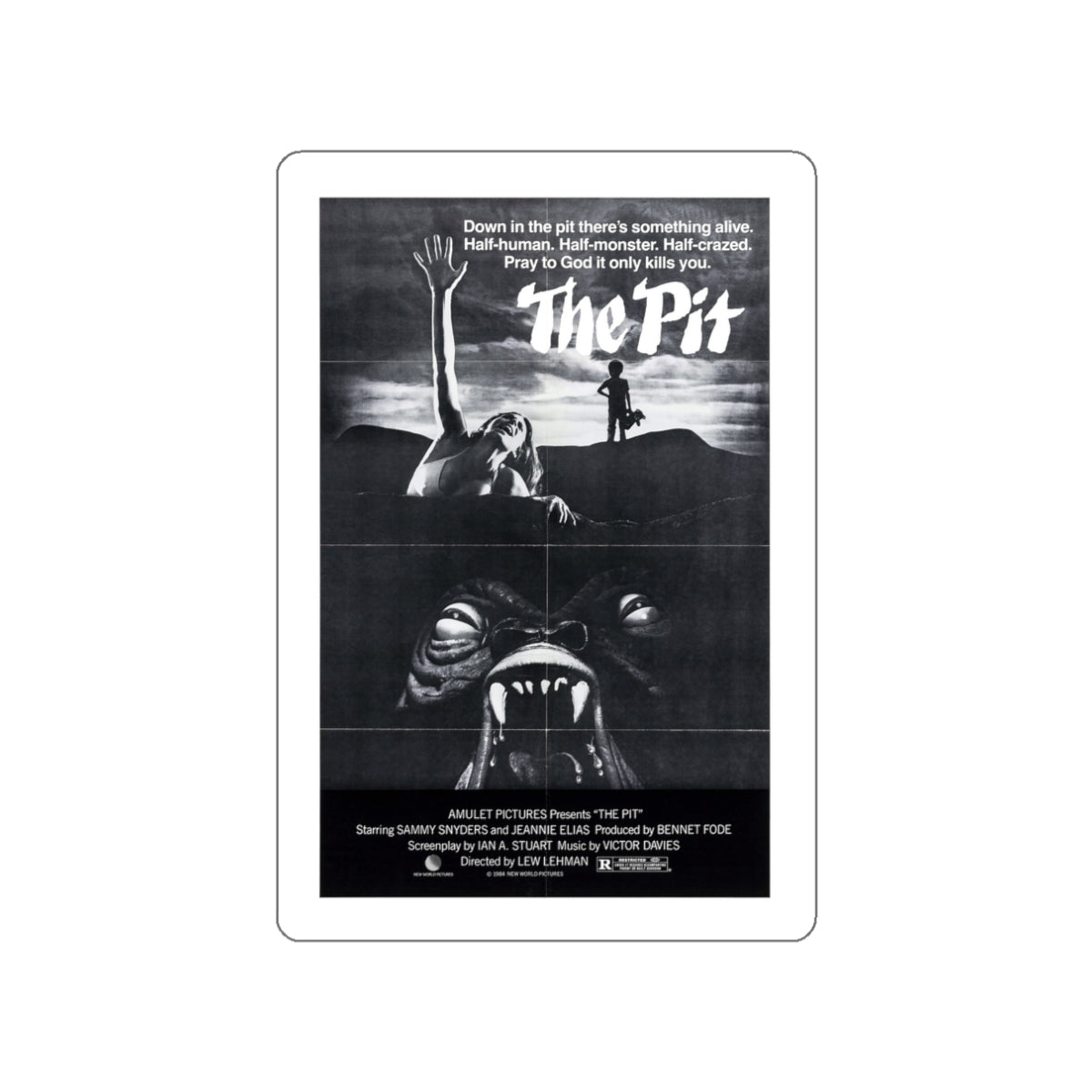 THE PIT (2) 1981 Movie Poster STICKER Vinyl Die-Cut Decal-White-The Sticker Space