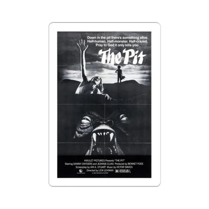 THE PIT (2) 1981 Movie Poster - STICKER Vinyl Kiss-Cut Decal 2 Inch White - The Sticker Space