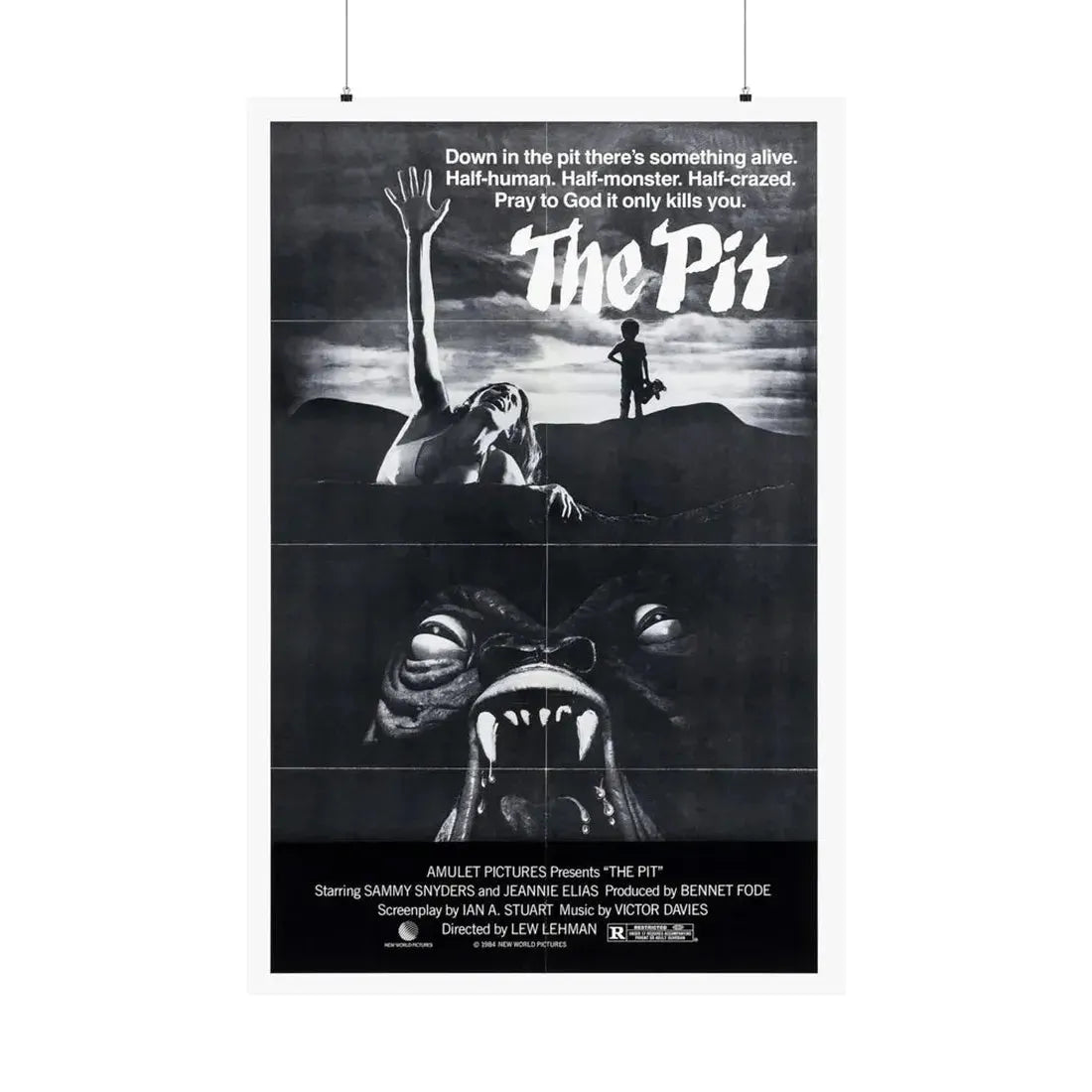 THE PIT (2) 1981 - Paper Movie Poster 36" x 54" Matte - The Sticker Space