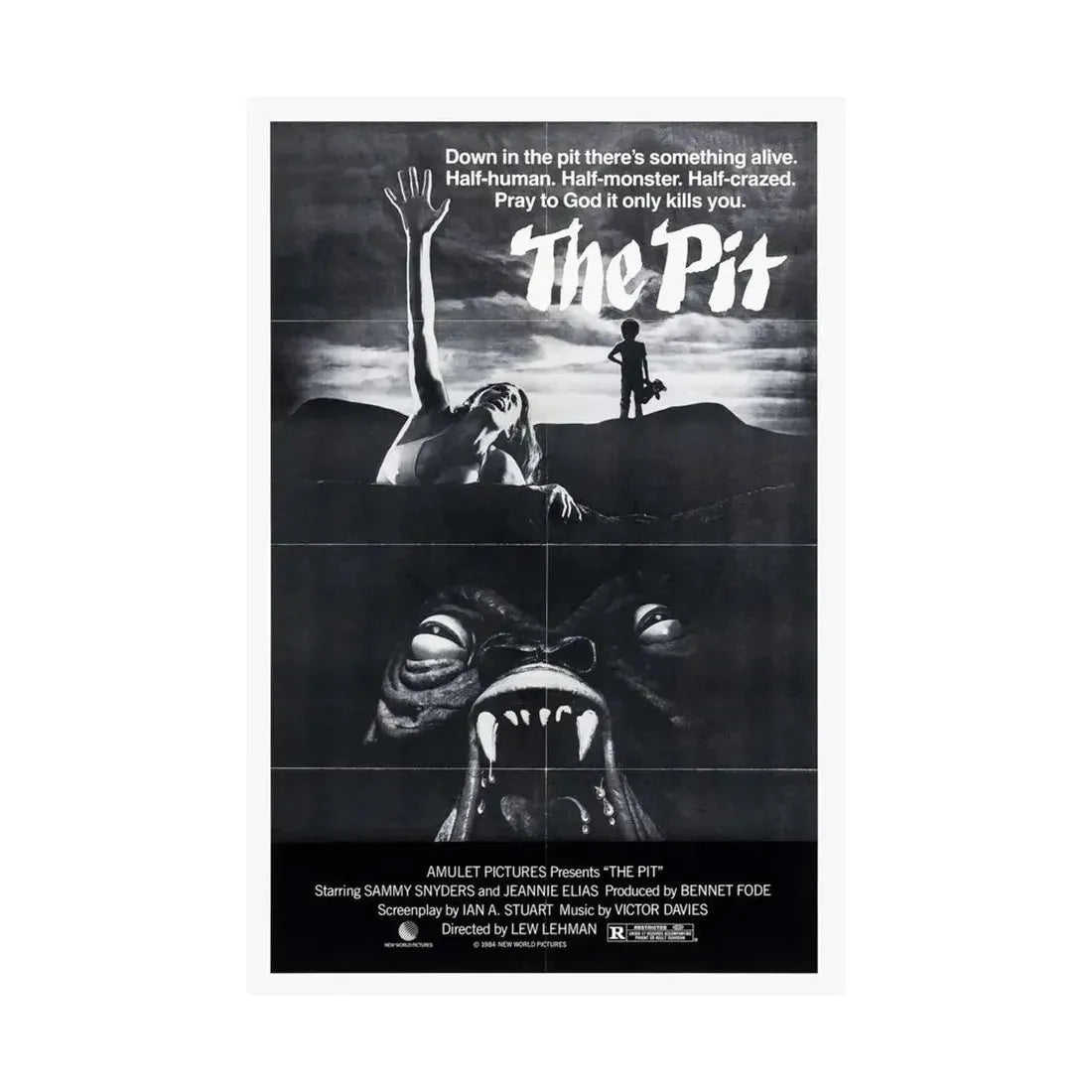 THE PIT (2) 1981 - Paper Movie Poster - The Sticker Space