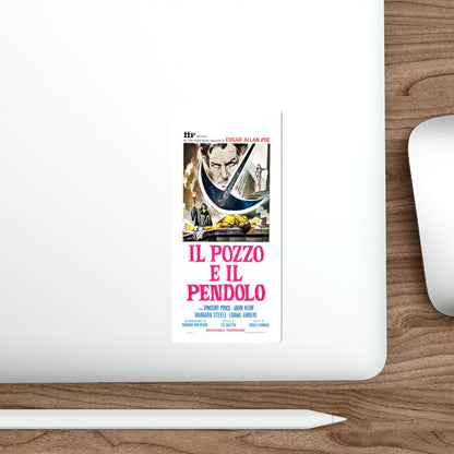 THE PIT AND THE PENDULUM (ITALIAN) 1961 Movie Poster STICKER Vinyl Die-Cut Decal-The Sticker Space