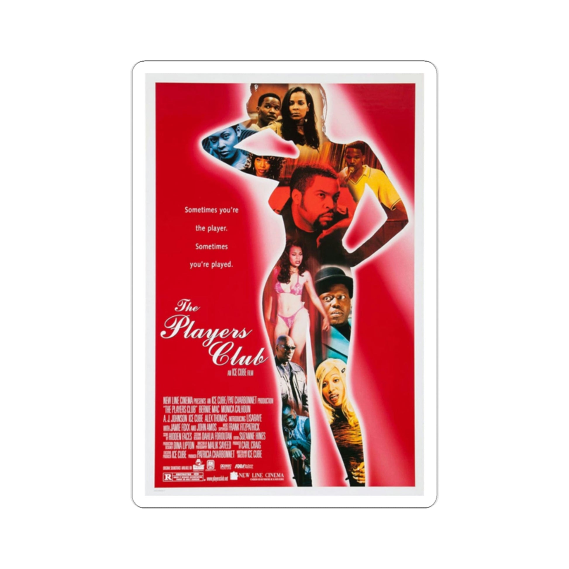 The Players Club 1998 Movie Poster STICKER Vinyl Die-Cut Decal-2 Inch-The Sticker Space