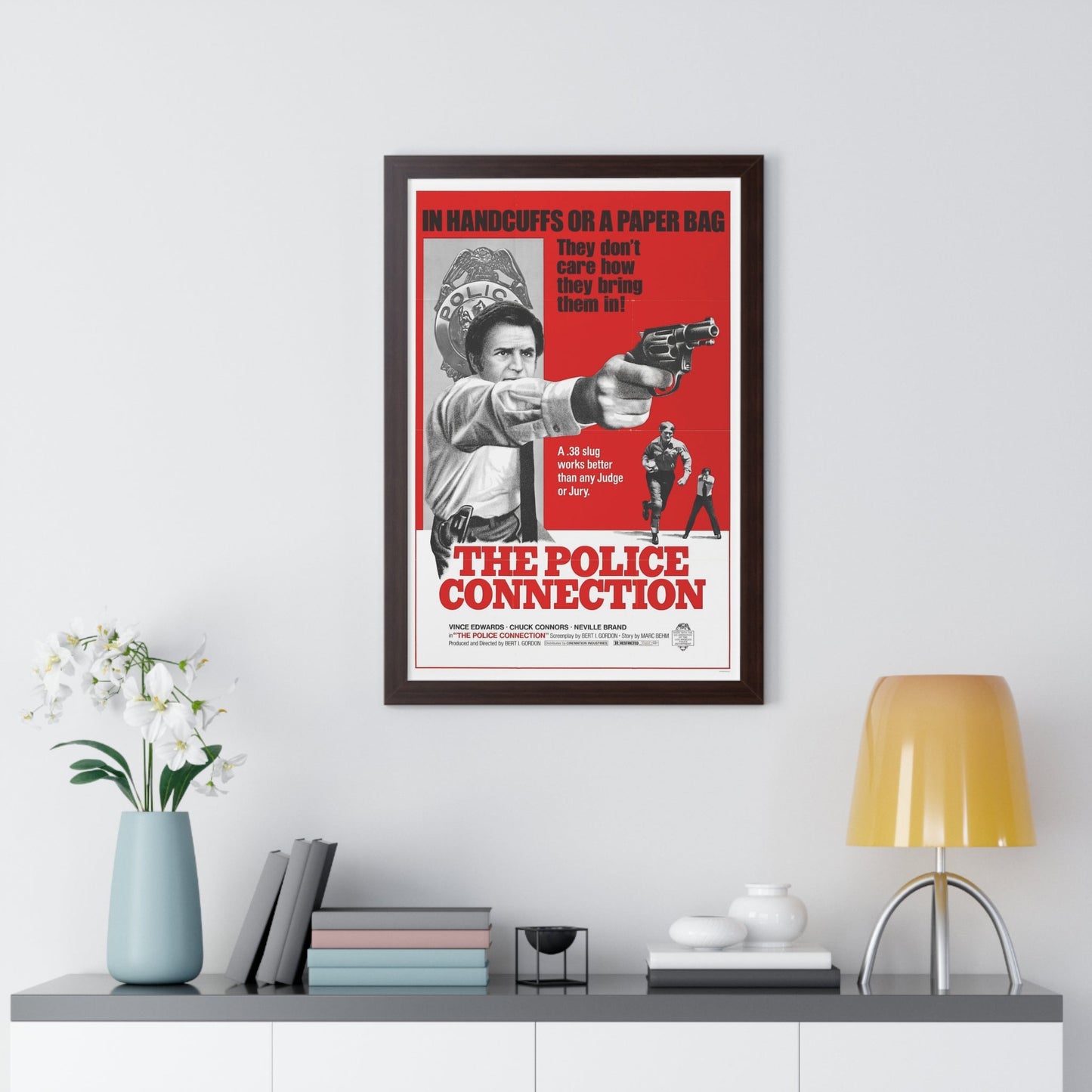 THE POLICE CONNECTION (THE MAD BOMBER) 1973 - Framed Movie Poster-The Sticker Space