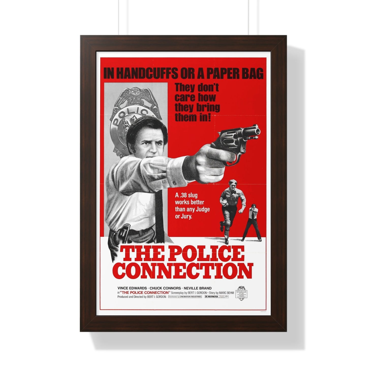 THE POLICE CONNECTION (THE MAD BOMBER) 1973 - Framed Movie Poster-16″ x 24″-The Sticker Space