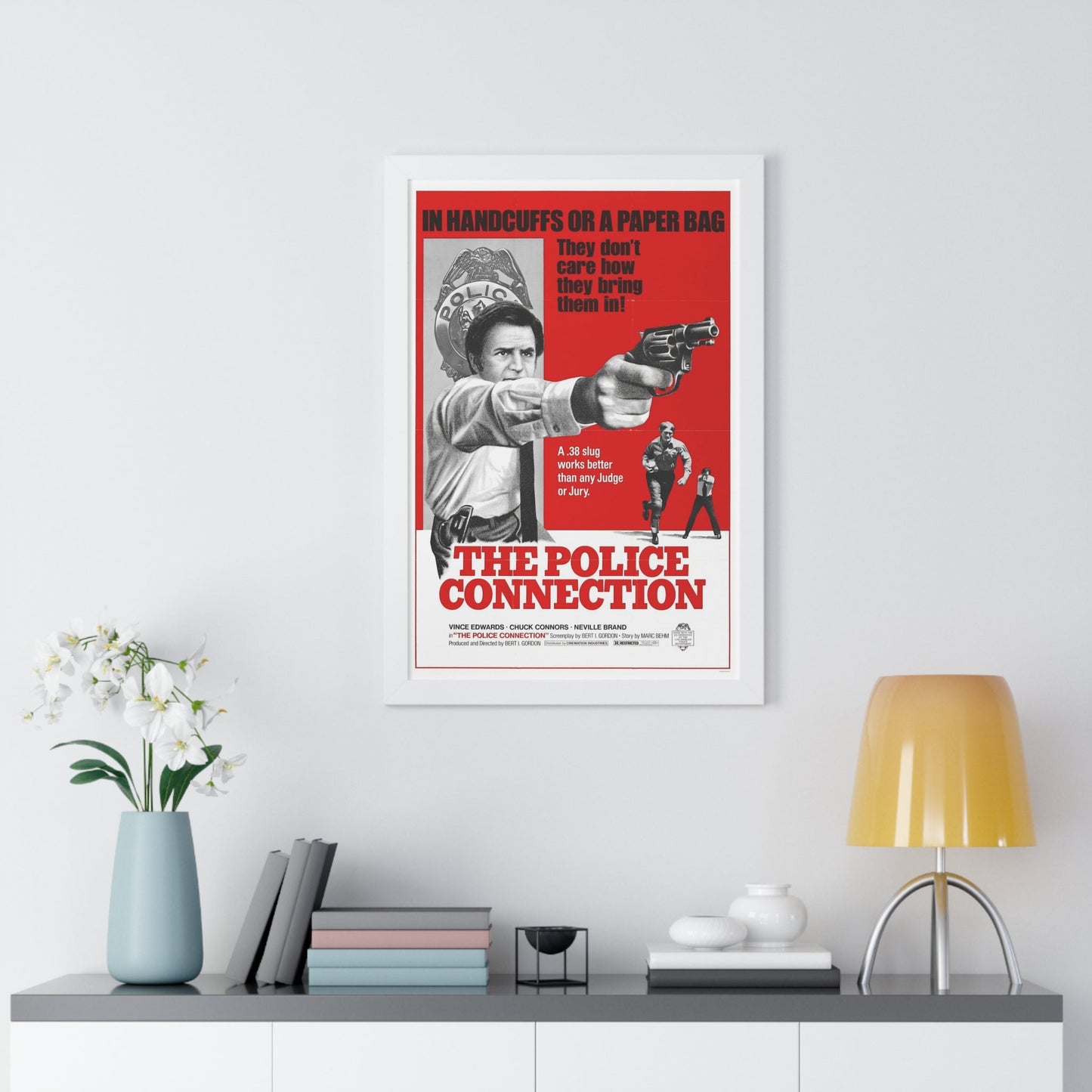 THE POLICE CONNECTION (THE MAD BOMBER) 1973 - Framed Movie Poster-The Sticker Space