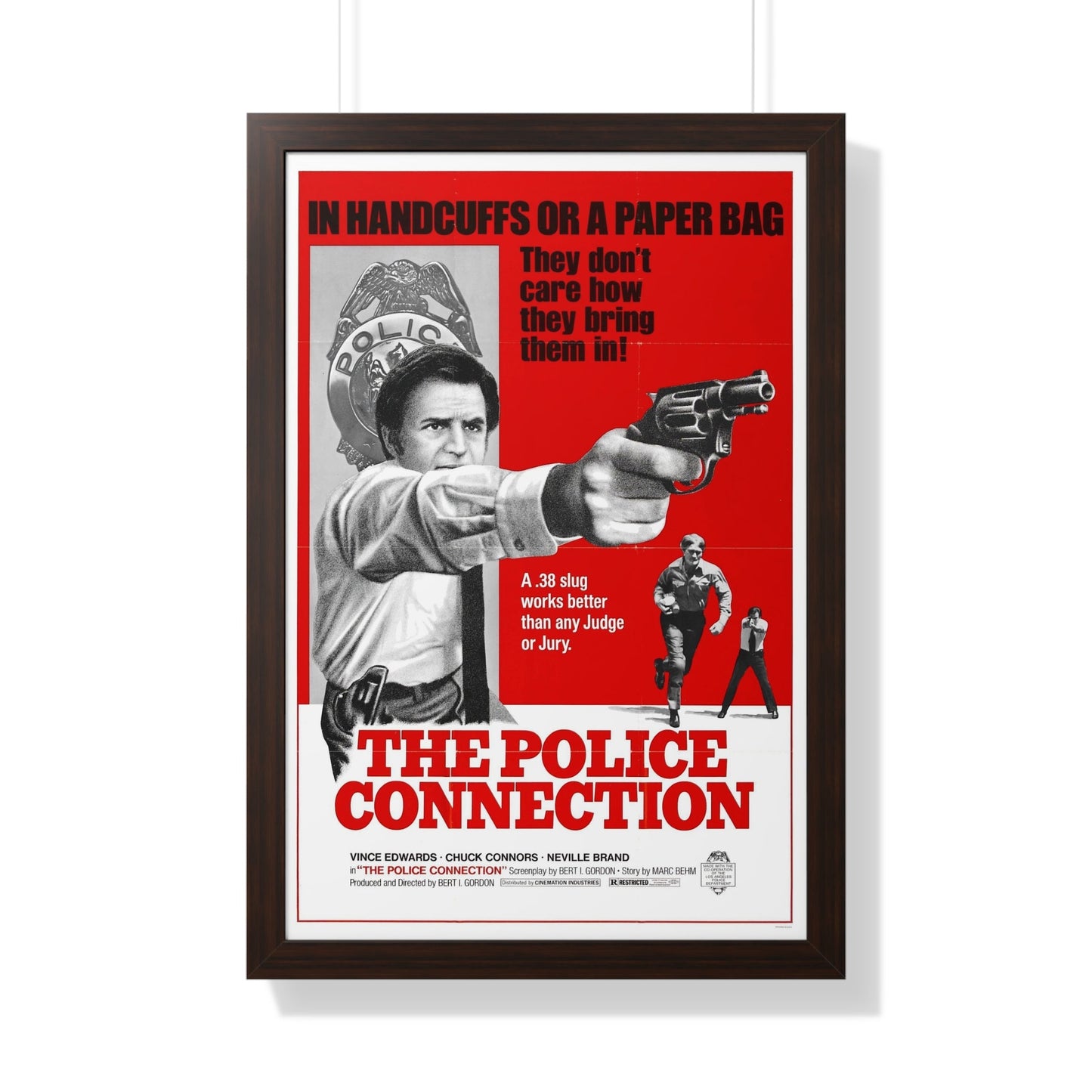 THE POLICE CONNECTION (THE MAD BOMBER) 1973 - Framed Movie Poster-20" x 30"-The Sticker Space