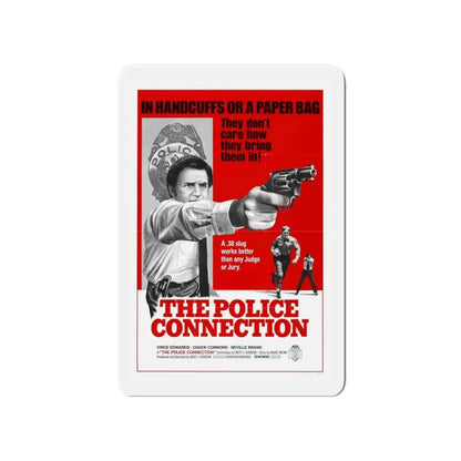 THE POLICE CONNECTION (THE MAD BOMBER) 1973 Movie Poster - Refrigerator Magnet 4 Inch - The Sticker Space