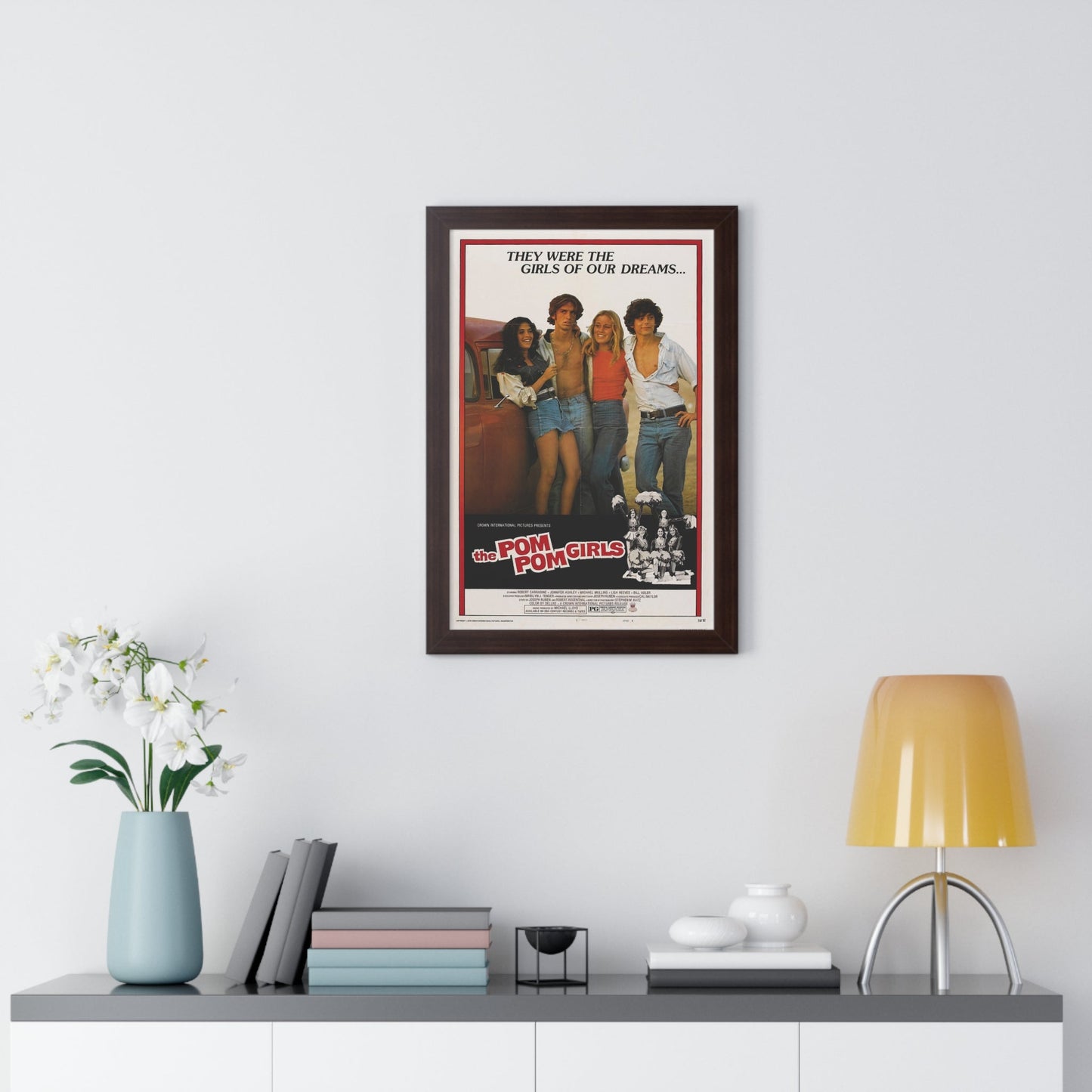 THE POM POM GIRLS 1976 - Framed Movie Poster-The Sticker Space