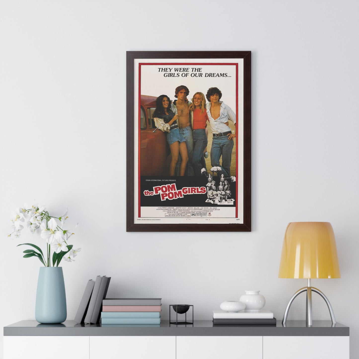 THE POM POM GIRLS 1976 - Framed Movie Poster-The Sticker Space