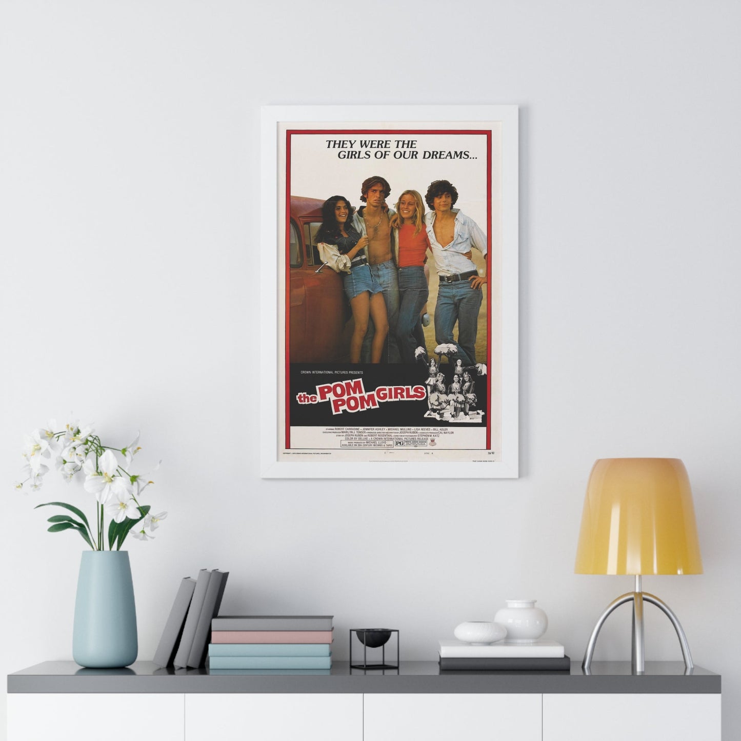 THE POM POM GIRLS 1976 - Framed Movie Poster-The Sticker Space