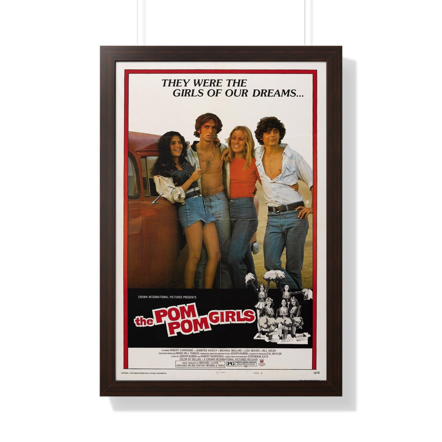 THE POM POM GIRLS 1976 - Framed Movie Poster-20" x 30"-The Sticker Space