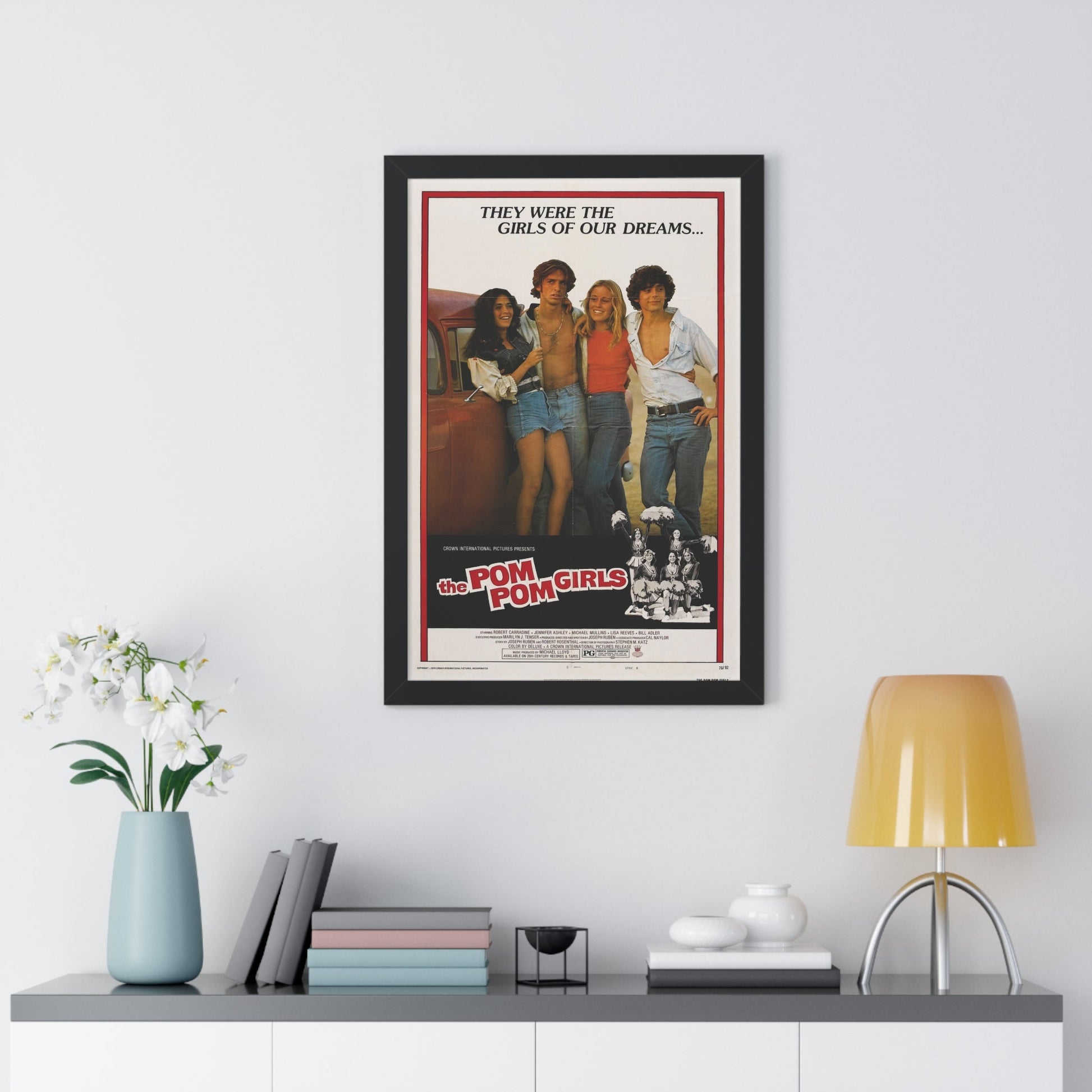 THE POM POM GIRLS 1976 - Framed Movie Poster-The Sticker Space