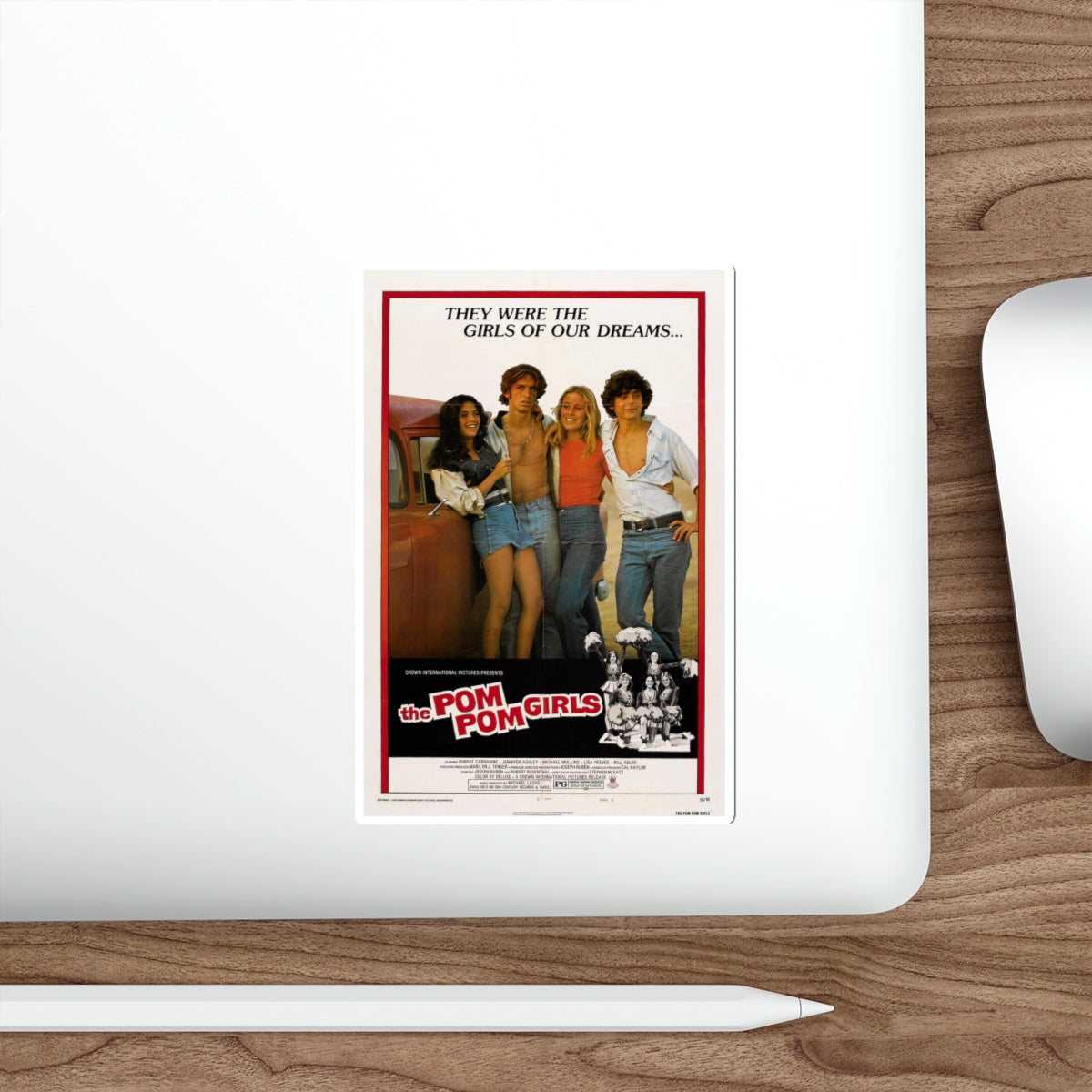 THE POM POM GIRLS 1976 Movie Poster STICKER Vinyl Die-Cut Decal-The Sticker Space