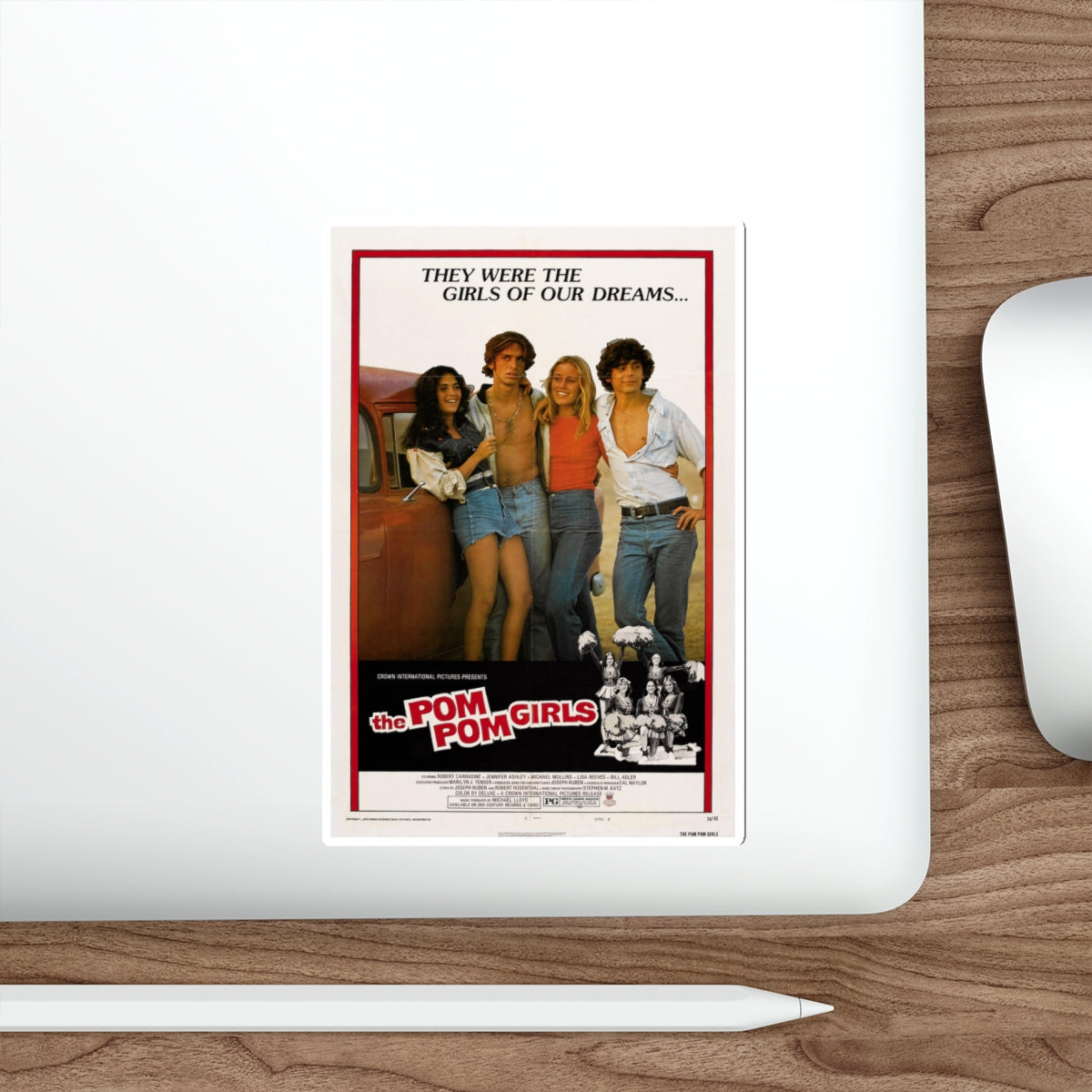 THE POM POM GIRLS 1976 Movie Poster STICKER Vinyl Die-Cut Decal-The Sticker Space