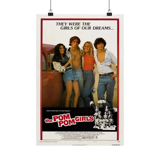 THE POM POM GIRLS 1976 - Paper Movie Poster 12″ x 18″ Matte - The Sticker Space